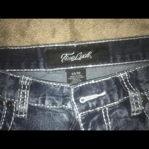 True Luck Mildly Acid Washed Jeans, BRAND NEW, never worn! - Picture 5 of 9